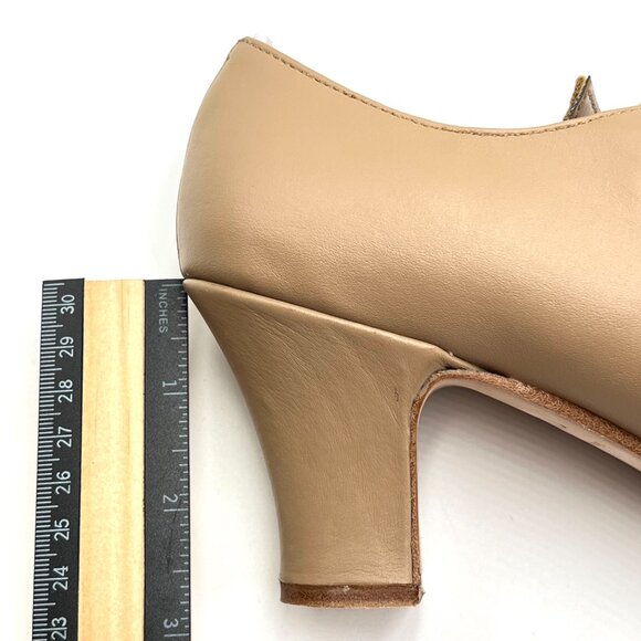 Capezio Womens Size 7.5 # 653 Manhattan Character Caramel Tan Dance Shoes Heels - Picture 14 of 15
